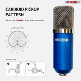 5Core Recording Microphone Podcast Bundle Professional Condenser Cardioid Mic Kit W Desk Stand