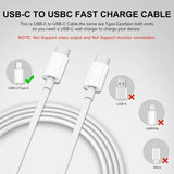 10 PACK for Samsung USB-C to USB-C Fast Charge Cable Charging Cord Type Charger