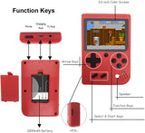 Handheld Game Console with 400 Classical FC Games Console 3.0-Inch Colour Screen,Gift Christmas Birthday Presents for Kids, Adults (Games Consoles Red) 1 (Games Consoles Red) (Games Consoles Red)