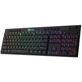 Redragon K618 Horus Wireless RGB Mechanical Keyboard Bluetooth/2.4Ghz/Wired Tri-Mode Ultra-Thin Low Profile Linear Red Switch