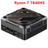 CyberPunk Ryzen 7 7840HS/8845HS Mini PC DDR5 5600MHz 32GB 1TB NVMe SSD USB4 2.5G LAN WIFI6 BT5.2 Desktop Gaming Computer