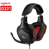 Logitech G331 Gaming Headset Volume Control Bass Surround  Noise-cancelling Foldable Wired Headphones with Mic