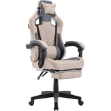 Ergonomic PC Gaming Chair with Footrest Comfortable Headrest and Lumbar Support