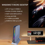 Eglobal F10 i9 i7 12900H 12700H Nvid-ia RTX3050 Gaming MINI PC PCIE4.0 2xDDR4 Win11 Desktop Computer 3x4K WiFi6 - ElectronicWard