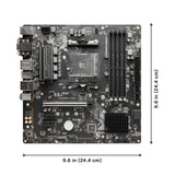 MSI PRO B550M-P GEN3 AMD Gaming Motherboard AM4 DDR4 M.2 Supports Ryzen CPU R3 R5 R7 5000&3000 Series Desktop Computer Mainboard
