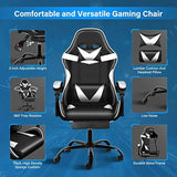 Racing Video Backrest and Seat Height Recliner Gaming Office High Back Computer Ergonomic Adjustable Swivel Chair with Headrest