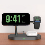 TIMES 3 in 1 Wireless Charger Stand Magnetic For iPhone Fast Charging Station for Apple Watch and Airpods