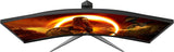 AOC CU34G2X 34" Curved Frameless Immersive Gaming Monitor, Ultrawide QHD 3440X1440, VA Panel, 1Ms 144Hz Adaptive-Sync, Height Adjustable, 3-Yr Zero Dead Pixels, Black/Red