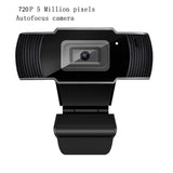 720P HD Webcam with Mic Rotatable PC Desktop Web Camera Cam Mini Computer Webcamera Cam Video Recording Work in Stock
