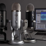 Blue Yeti USB Microphone for Recording, Streaming, Gaming, Podcasting on PC and Mac, Condenser Mic for Laptop or Computer with Blue VO!CE Effects, Adjustable Stand, Plug and Play - Slate
